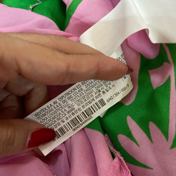 ZARA STRAPPY PRINTED SATIN EFFECT DRESS - Picture 6 of 10